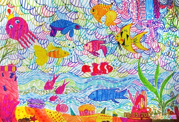 Техники рисования фломастерами для детей