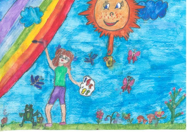 Летний рисунок для детей