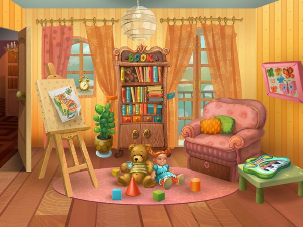 Мультяшная комната