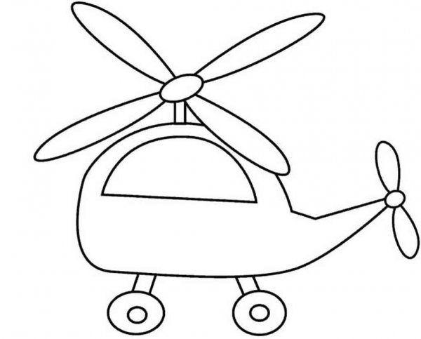Вертолет для раскрашивания детям