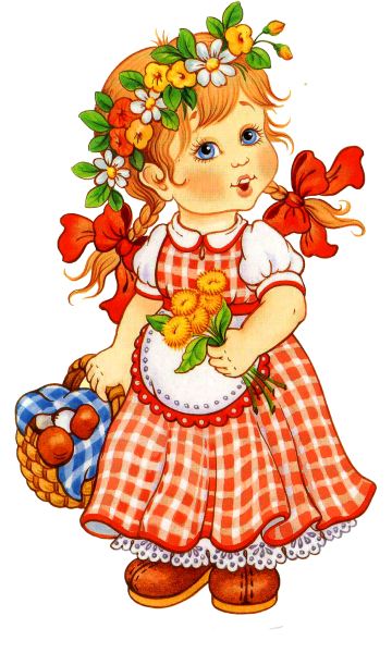 Девочка для раскрашивания