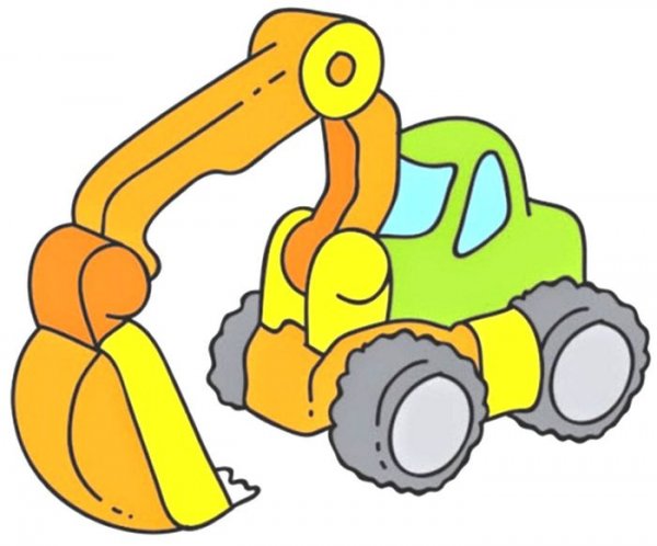 Экскаватор рисунок