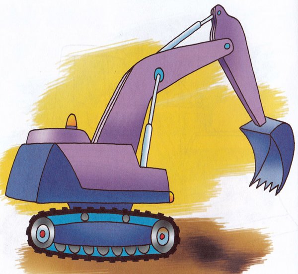 Экскаватор иллюстрация