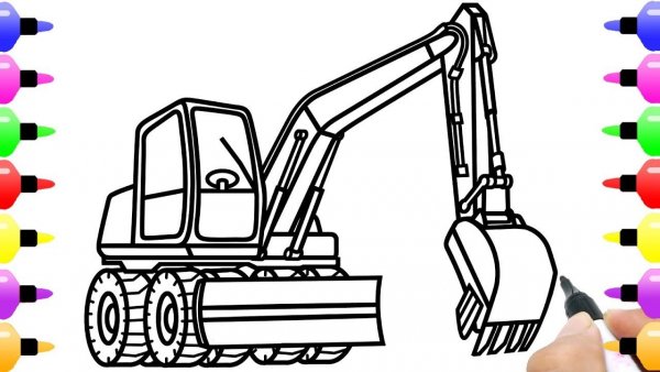 Экскаватор для срисовки