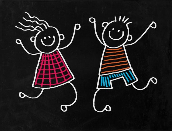 Человечек мелом