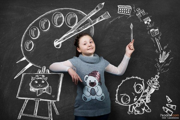 Рисунки мелом на доске