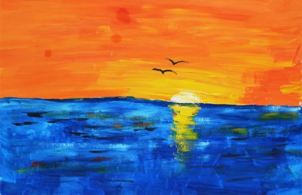 Морской пейзаж легкий