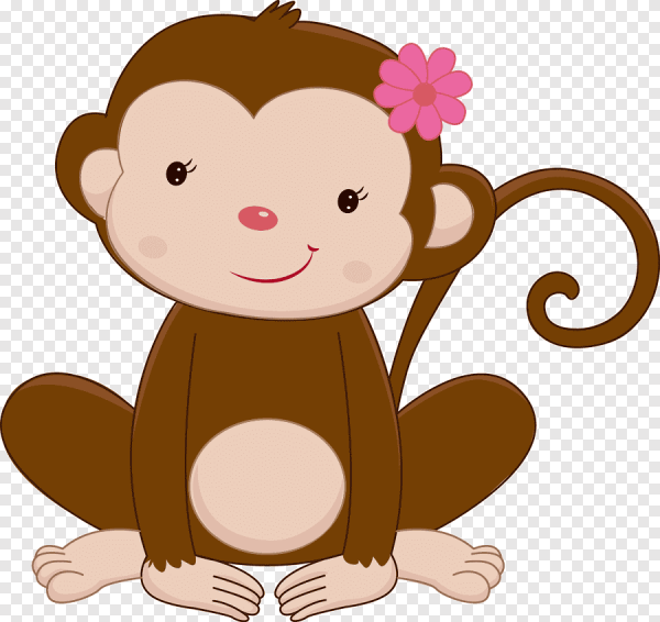 Мартышка с детьми