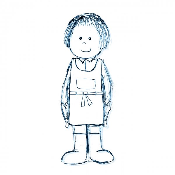 Детский рисунок человека маленького