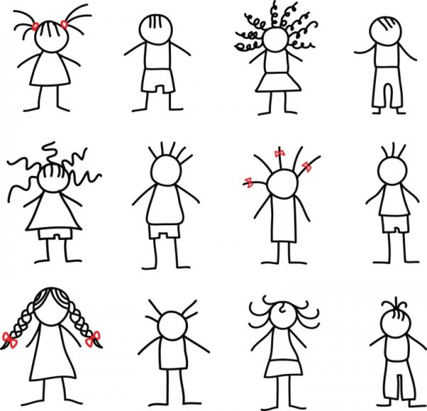 Человечек рисунок