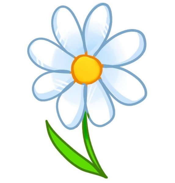 Цветы мультяшные