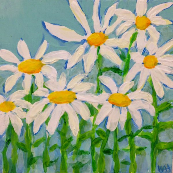 Уроки рисования ромашки