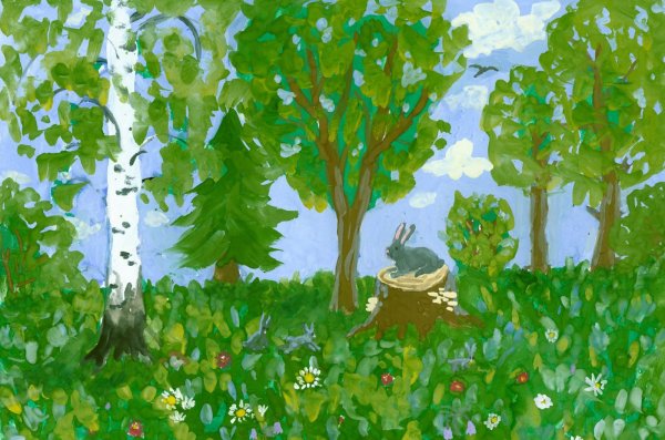 Рисование леса