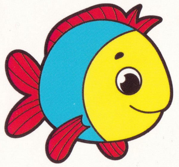 Рыбки для детей цветные