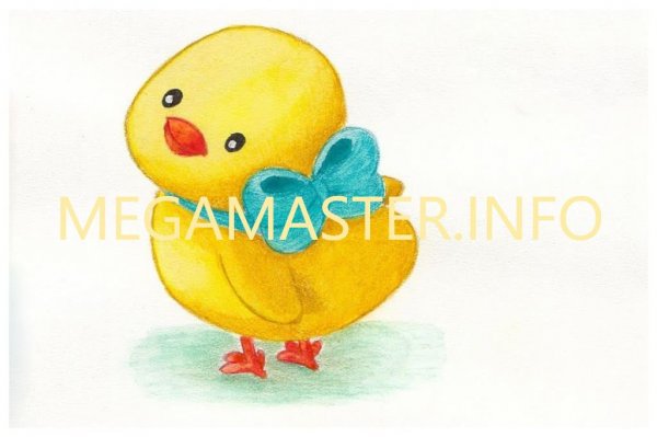 Рисование карандашами цыпленок