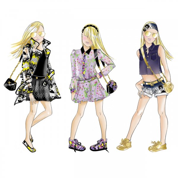 Эскизы детской одежды