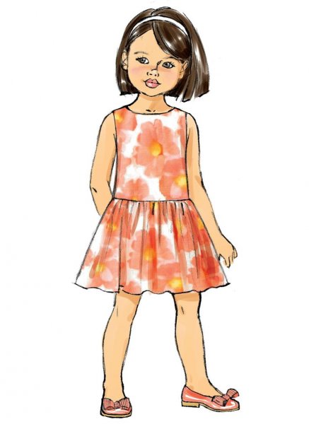 Зарисовка модели детского платья