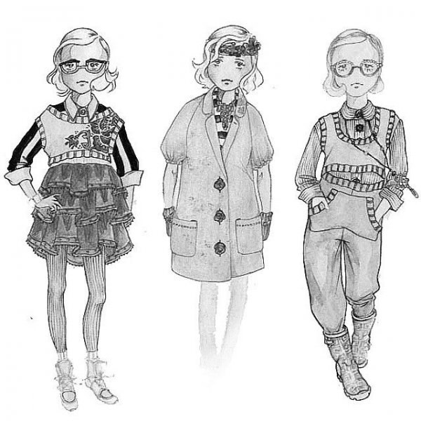 Эскизы детской одежды