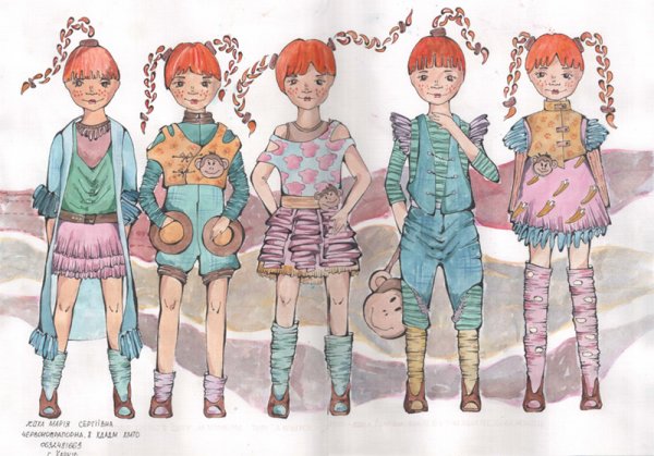 Эскизы одежды для малышей