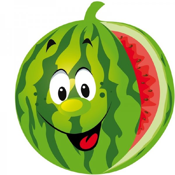 Веселые овощи и фрукты