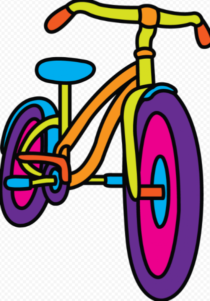 Картина велосипед для детей