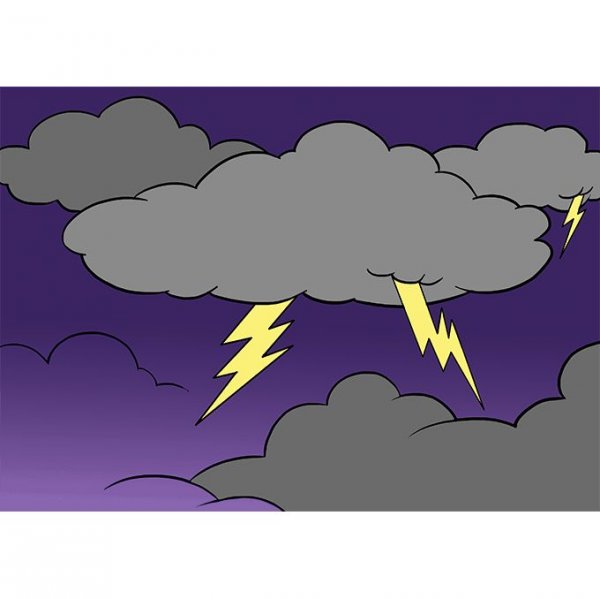 Нарисовать грозу