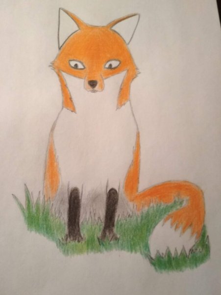 Рисование лисы детям