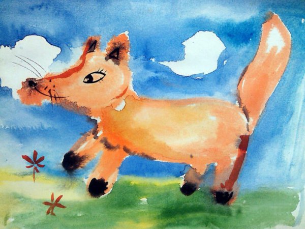 Рисование акварелью для детей