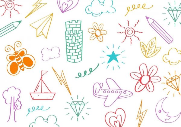 Каракули цветные