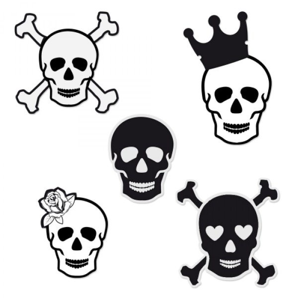 Череп с костями маленький