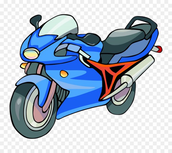Мультяшный мотоцикл