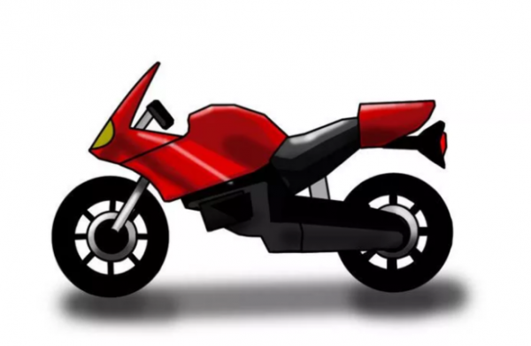 Мультяшный мотоцикл