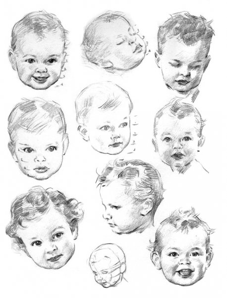 Портрет лица девочки