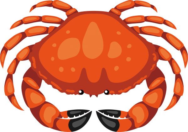 Краб векторный