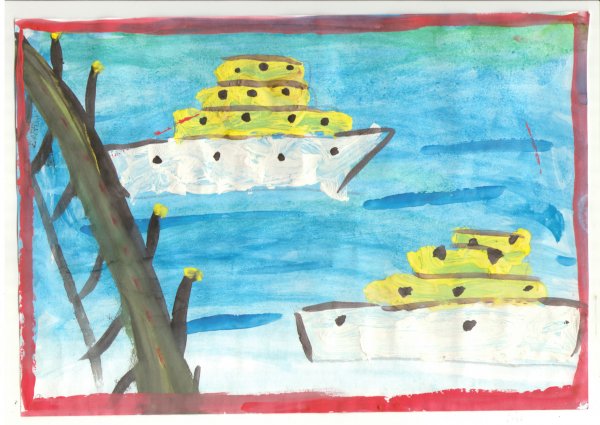 Рисование ко Дню ВМФ В детском саду