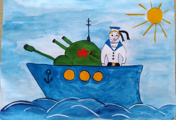 Рисунок на тему защитник Родины моей