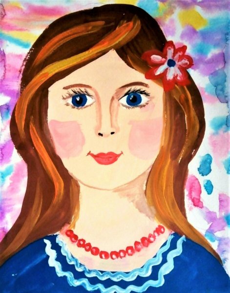 Портрет мамы детский