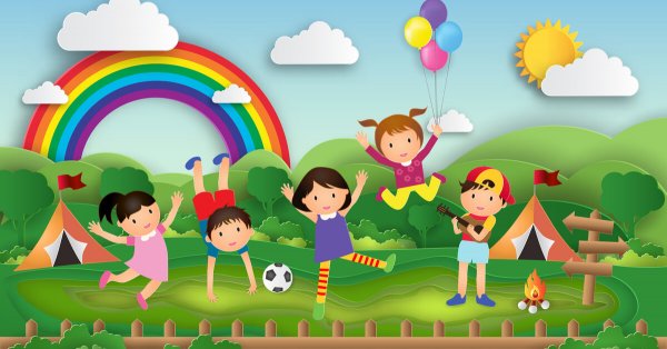 Лагерь мультяшный