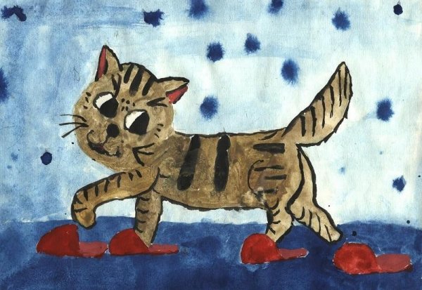 Детские рисунки котиков