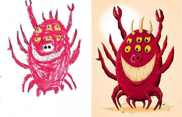 Детские рисунки монстро