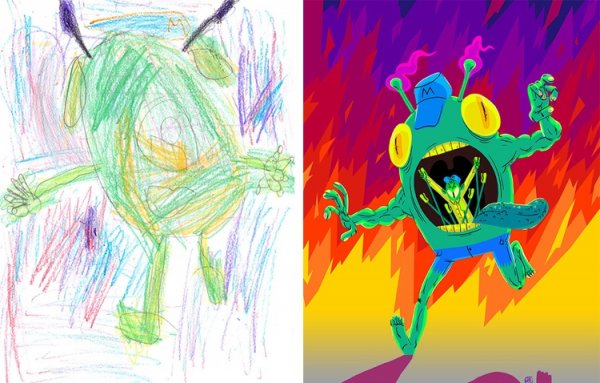 Монстры из детских рисунков
