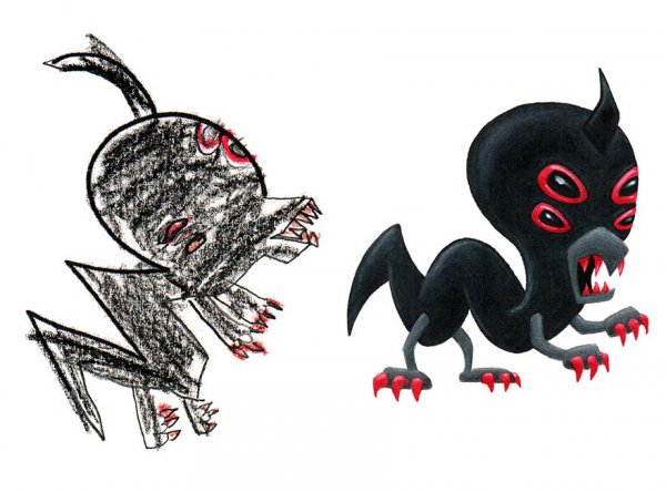 Монстр детский рисунок