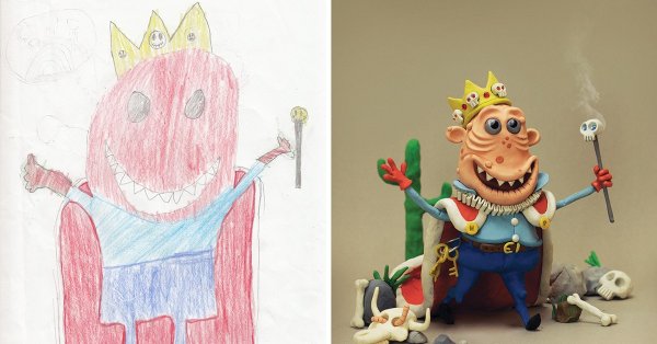 Детские рисунки чудовищ