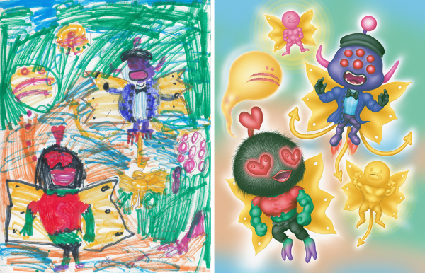 Детские рисунки чудовищ