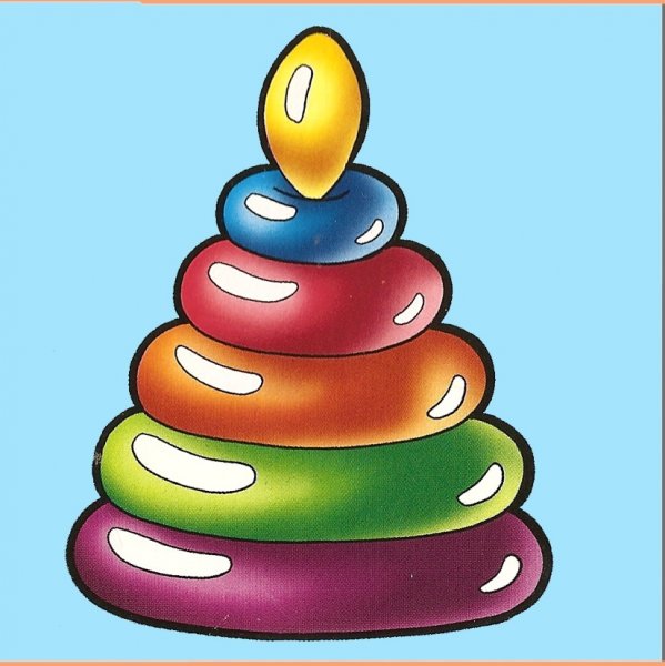 Детские игрушки на прозрачном фоне