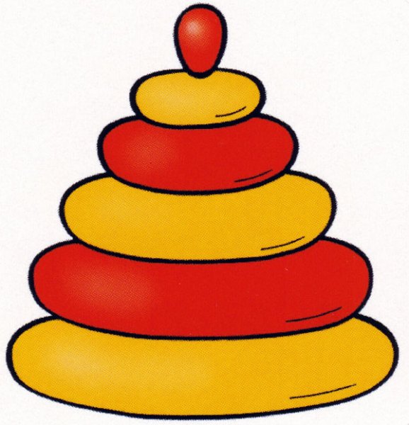 Пирамида цветная