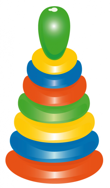 Пирамидка раскраска