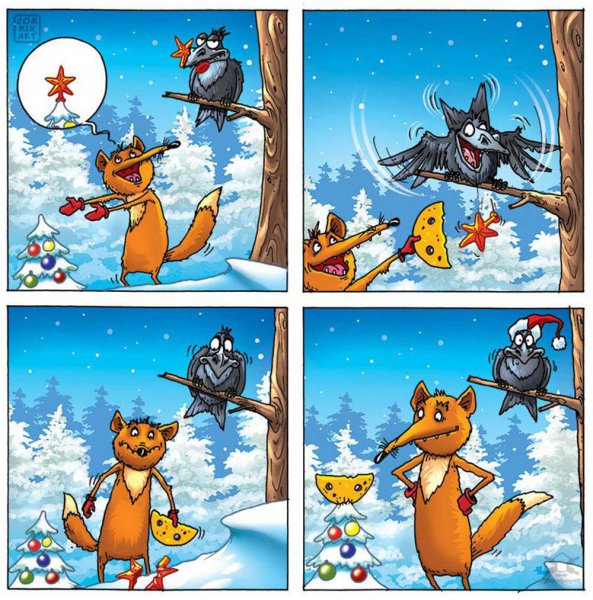 Новогодний комикс для детей