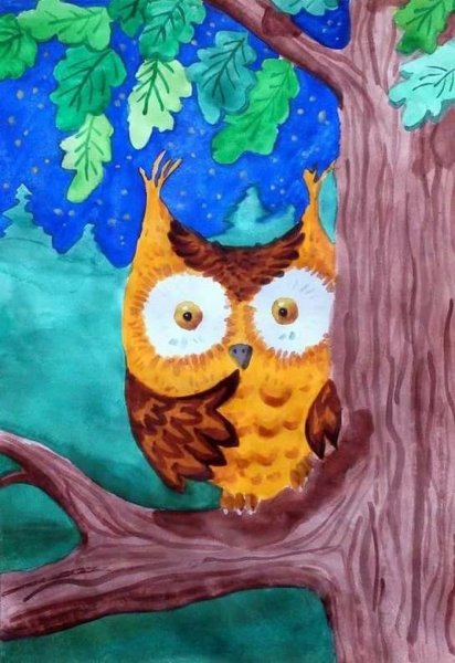 Рисование Совы