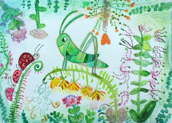 Детские рисунки на бумаге